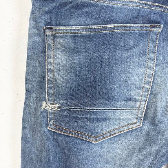 Denham Mens Razor Slim Fit Denim Jeans Cotton Poly Stretch Blue Niss Size 36 - Picture 12 of 14